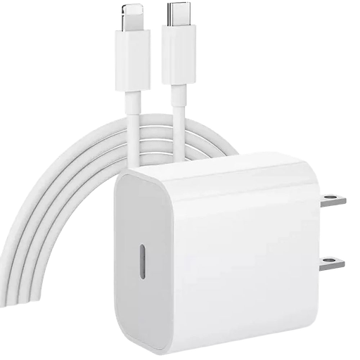 [GEN-AC-0001W] Cargador Para Apple De 20w + Cable USB-C a Lightning