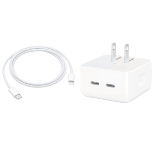 [GEN-AC-0002W] Cargador USB-C Dual 35W Para Apple + Cable USB-C