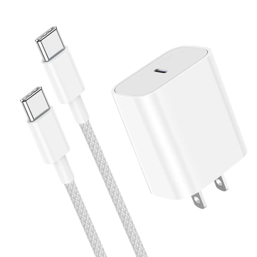 [GEN-AC-0004W] Cargador USB-C 35W Para Apple + Cable Trenzado USB-C a USB-C