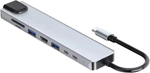 [LIN-UB-0001] Adaptador Tipo C - 8 en 1 HDTV 4K 